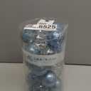 Sea Team Shatterproof Clear Plastic Christmas Ball Ornaments Decorative Xmas Balls Baubles Set with Stuffed Delicate Decorations (60mm/2.36 inch 30-Pack, Babyblue)