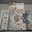 Madane Hallway Runner Rug 3x6 - Washable Kitchen Rugs Entryway Rug Runner Vintage Soft Floor Mat Non Slip Indoor Farmhouse Carpet for Bathroom Living Room Bedroom (3 X 6, Blue)