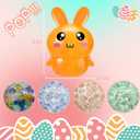 Squishy Easter Bunny,Easter Basket Stuffers Stress BallsToys for Kids Adults,4Pack Bunny Squeeze Ball Stress Relief Fidget Toys Easter Party Favor Gifts