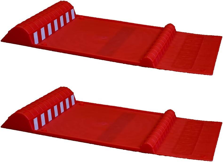 Maxsa 37359-2PK Park Right 21" x 11" x 2" Parking Mat, Red