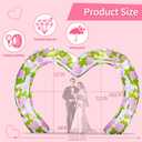 9Ft Tall Valentine Inflatables Outdoor Decorations, Valentines Blow Up Love Heart Archway Yard Decor with Build-in 9 Led Light for Indoor Outdoor Beach Lawn Garden Wedding Anniversary Party (Pink)