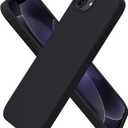 ORNARTO Compatible with iPhone 17e Case and for iPhone 16e Case 6.1", Liquid Silicone 3 Layers Full Covered Soft Gel Rubber Shockproof Cover, Protective Phone Cases for 16e & 17e-Black