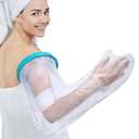 Full Arm Cast Cover for Shower Adult Arm, 100% Waterproof Cast Shower Cover Arm, Cast Bag Cast Protector for Shower Arm, Broken Arm Shower Bag
