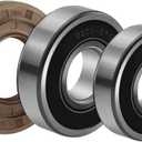 Front Load Washer Tub Ball Bearings Washing Machine Bearing Kit Compatible for LG & Kenmore Etc Replacement Part 4036ER2004A 4036ER4001B 4280FR4048E 4280FR4048L-Brown