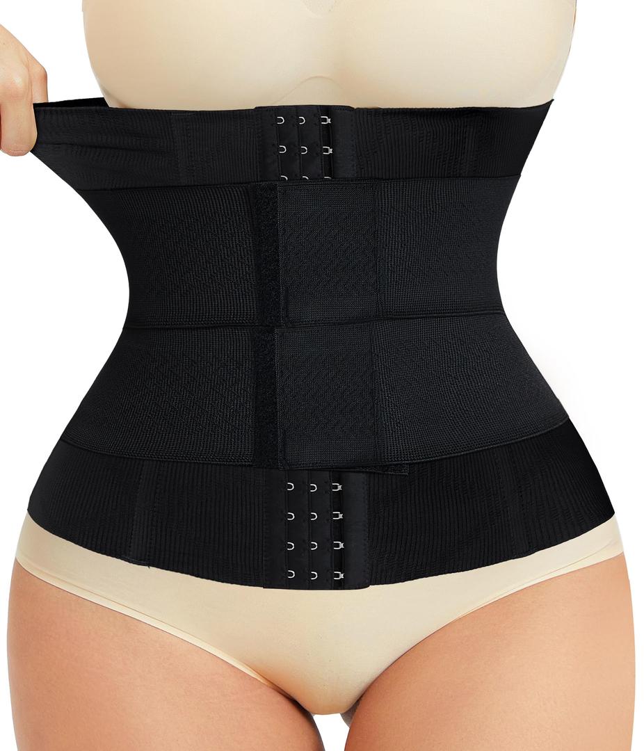 LODAY Waist Trainer Corset Shapewear Tummy Control Body Shaper Waist Cincher for Women Faja Postpartum Belly Band Wrap M
