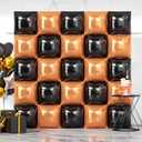 NISOCY 25PCS Black Rose Gold Square Foil Balloons Wall Backdrop Double Sided Black Rose Gold Balloons Arch Kit for Birthday Wedding Engagement Graduation Valentine's Day Party Decorations