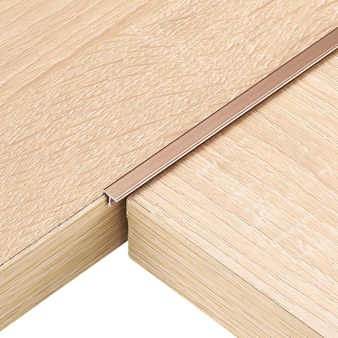 uxcell T Molding Floor Transition Strips 2.9ftx0.24 for Joining Plank 6Pcs