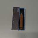 BARTON Leather and Rubber Hybrid Straps with Integrated Quick Release Spring Bars - 316L Stainless Steel - Choose Color - 18mm, 20mm & 22mm Watch Bands (Walnut)