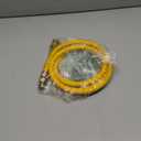 Efield 36-Inch Flexible Gas Line Connector, 1/2" MIP x 1/2" FIP Brass Adapter, Stainless Steel Gas Hose, Yellow,(HOSE074)