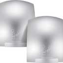 2 Pcs Electric Hand Dryer Commercial Compact Air Wiper Automatic Hand Air Dryer for Dry Machine Wall Business Home Household Restroom Office Mall, 110v,1200W (Silver)