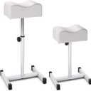RELAX4LIFE Foot Rest for Pedicure and Manicure, Height Adjustable, Pedicure Support Chair, Beauty Salon, Tattoo and SPA (White)