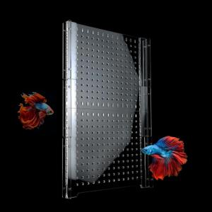 Acrylic Fish Tank Divider, 55Gallon Tank Divider,Adjustment Clear Fish Tank Separator Set with Suction Cups (55 Gallon)