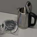 Hamilton Beach Electric Tea Kettle, Water Boiler & Heater, 1.7 Liter, Cordless Serving, 1500 Watts for Fast Boiling, Auto-Shutoff and Boil-Dry Protection, Stainless Steel with LED Light Ring (41037) (1.8 Quarts)