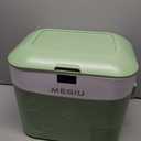 Megiu Car Fridge Portable 12 Volt Refrigerator 23 Quart (22 Liter) Freezer Compressor Cooler 12V/24V DC 110240 V AC for Outdoor, Camping, Travel, Home Use -18~+15 (Green)
