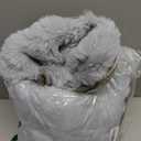 Soft Plush Faux Fur Couch Cover, Thick Warm Fuzzy Sectional Sofa Covers for 3 Cushion Couch Sofa Non Slip Slipcover, Furniture Protector Covers for Pets(1 PCS 36"x94" Light Grey)