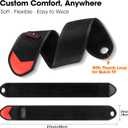 Cordless Wrist Massager for Carpal Tunnel Relief, Hand Massager with Heat, Heated Wrist Massager, Wrist Heating Pad for Pain Relief, Heated Wrist Wrap for Pain, With Red Light, 3 Heat & 3 Massage Modes, Black