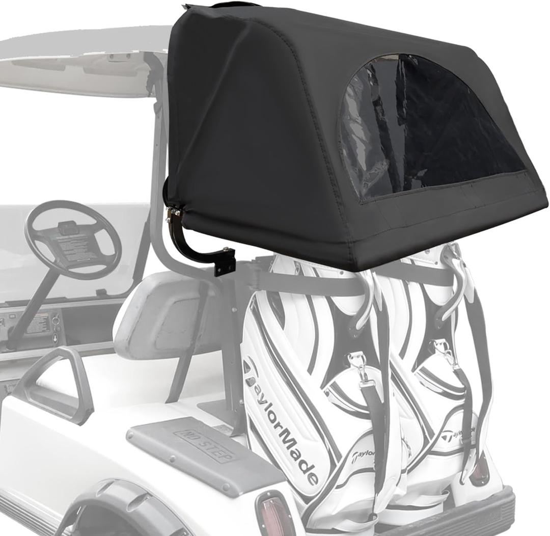 Universal Rear Bag Rain Cover Kit OEM Golf Cart (Black)