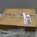 Coastal Vase Set of 2 - Seashell Decor Centerpiece for Shelf & Coffee Table, Blue and White Modern Ribbed Ceramic Flower Vase Home Accents with Shell Design, Beach Decor