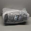 ULTCOVER 600D Tough Canvas Heavy Duty Rectangular Patio Table and Chair Cover - Waterproof Outdoor General Purpose Furniture Covers 76Lx54Wx28H inch, Black