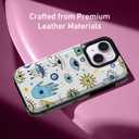 Goodon for iPhone 14 Plus Case Wallet - Flip Folio Leather Cover with Trendy Floral Design, 4 Card Slots & Kickstand Function, Stylish Protective Phone Case for Women and Girls - Eyes