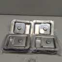 4 Pack Stainless Door Lock Heavy Duty Flush Mount Handle Latch for Trailer Toolbox RV Handle Latch with Gasket Keys