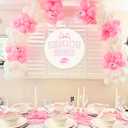 Sursurprise Bow Senior 2026 Decal Sign Sticker for Balloon Arch Backdrop Photography Background Wall Decor, Pink Bow Senior Night Decorations, Class of 2026 Graduation Party Supplies