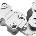 Universal Motorcycle Modified Accessories CNC Aluminum Regulator Alloy New Automatic Adjuster Wheel Chain Tensioner Roller Tools For Motorbike Motocross Chopper ATV Dirt Pit Bike (Silver)