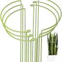 6-Pack Plant Support Stakes, Steel Stakes for Indoor Plants, Monstera & Peony Support, Tall Plant Sticks for Snake Plant, Climbing Vines, Metal Garden Stakes (10" W x 15.8" H)