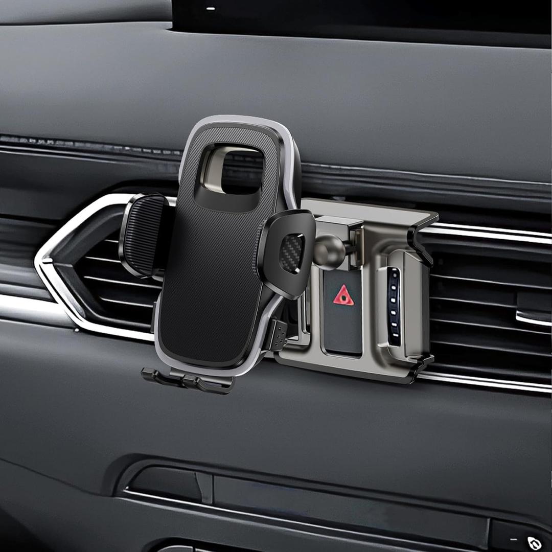 ELOHEI for Mazda CX5 Phone Holder with Custom Base, Car Phone Holder for 2017-2024 Mazda CX5 Accessories, Specifically Design Mazda CX5 Phone Mount for 4.7-7 in Phones ELOHEI for Mazda CX5 Phone Holder with Custom Base, Car Phone Holder for 2017-2024 Mazda CX5 Accessories, Specifically Design Mazda CX5 Phone Mount for 4.7-7 in Phones