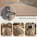 Lahome Enfys Modern Rainbow Easy Jute Rug, 2x8 Hallway Runner Washable Rugs for Entryway Farmhouse Kitchen Rug, Non Slip Indoor Outdoor Carpet Contemporary Throw Door Mat for Bedroom Porch