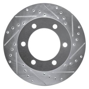 DFC® 631-76121R - Premium Drilled and Slotted Front Passenger Side Brake Rotor