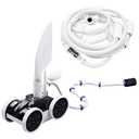 MAKHOON Upgrade Pool Pressure Side Sweeper: Professional Solution for Cleaning Your Swimming Pool (Four Wheels are Better Than Three)