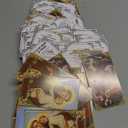 Skyygemm 240 Pcs Catholic Saint Prayer Cards Bulk Gifts Holy Cards Bookmarks Bulk 95cm with Catholic Saints and Prayers Assorted 20 Styles Set Inspirational Christian Gift for Women Men Kids Funeral