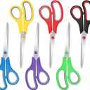 Scissors Bulk 6 Pack,8" Multipurpose Heavy Duty Sharp Scissors,Stainless Steel Sewing Craft Shears for Home Office High/Middle School, Xnluothsk