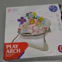 Adjustable Arch Bassinet Toys for Infant & Toddlers, Stroller Arch, Baby Crib Toys with Fascinating Hanging for Stimulating Babys Senses and Developing Motor Skills (Set5)