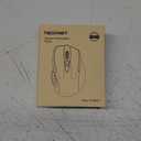 TECKNET Wireless Mouse (BT5.0/3.0 & 2.4G) Rechargeable 4800 DPI Silent USB A & Bluetooth Mouse 6 Buttons, Wide Compatibility - Grey