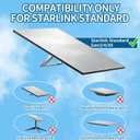 Gen 3 Mount for Starlink, Adjustable Wall /Roof Mounting Kit Compatible with Starlink Standard 4/4X/V3Include Aluminum Pipe Adapter