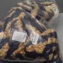 XeGe Fluffy Faux Fur Cheetah Print Duvet Cover Set, 1 Plush Fuzzy Soft Leopard Comforter Cover and 2 Furry Pillowcases, 3 Pieces Luxury Farmhouse Shaggy Bedding Set with Zipper, Brown and Black, Queen