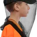 South to East Premium Kids Mosquito Head Net for Insect, 2 Pack, Fly & Bug Protection | Ultra Large & Long, Extra Fine Holes for Camping, Hiking, Fishing, Safari, Fits All Hats for 5-12 yrs Children
