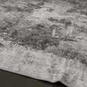 Living Room Area Rugs - 5x7 Abstract Large Soft Indoor Washable Rug Neutral Modern Low Pile Carpet for Bedroom Dining Room Farmhouse Home Office - Grey