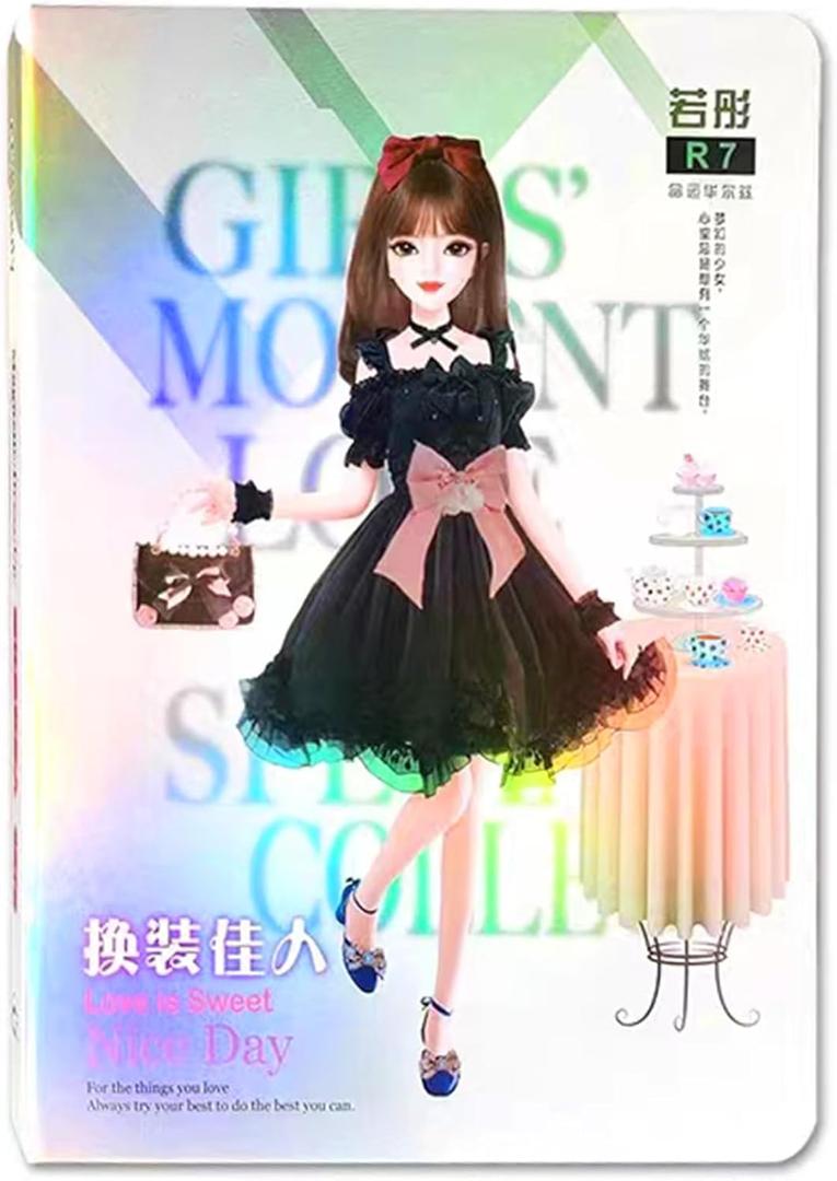 Magnetic Collecting Book,Paried with Magnetic Paper Doll for Use,Gift for 3+ Year Old Girls Toddler-Only Include Magnetic Collecting Book,Not Include Paper Doll Accessories