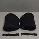 Crofy 2-Pack Car Neck Pillow, Softness Car Headrest Pillow for Driving with Adjustable Strap, 100% Memory Foam and Breathable Removable Cover, Comfortable Ergonomic Design, 4.7 Inches Thick (Black)