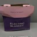 Electric Blanket King 100" x 90" - Soft Flannel Sherpa Heated Blanket with Dual Control, 5 Heating Levels & 10 Hours Auto Off, Heating Blanket with ETL Certification (Grey)