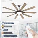 Fanbulous 72 Inch Ceiling Fans with Lights and Remote, Outdoor Large Ceiling Fan with 10 Blades, 36W LED Light 3CCT, 6 Speed Reversible DC Motor, Modern Big Ceiling Fan for Living Room,Patio.