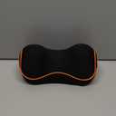 Really Comfy Car Headrest Pillow, Car Pillow for Driving with Adjustable Strap, Space Memory Foam Neck Pillow, Breathable Removable Cover - Travel Neck Pillow(Light orange Side Rope)