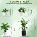 5 Pack Stackable Plant Support Stakes, Climbing Plant Support Structures for Monstera, Pothos, Philodendron Garden Plant Stakes for Indoor Outdoor Plants