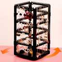 24Aug 360° Rotating Jewelry Organizer Stand with 5 Layers,Acrylic Earring Holder Organizer Stand,212 Holes and 212 Grooves for Studs,Dangly Earrings,Chains,Bracelets,Necklace