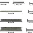 Giftgarden 24 Inch Wall Mounted Floating Shelves Set of 5, Grey Wood Wall Shelves for Bathroom, Bedroom, Kitchen, Living Room Storage and Decoration, Gray Wooden Picture Ledge