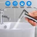 2 Pack Handheld Toilet Bidet Sprayer, Adjustable Water Pressure Stainless Steel Jet Spray Attachment with Hose for Feminine Wash, Cloth Diaper, Pet Shower, Bathroom Cleaning