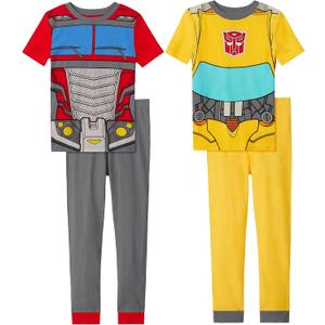 Transformers Little/Big Boy's 4 Piece Cotton Pajama Set (8)